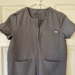 FIGS XXS Rosario Graphite Top